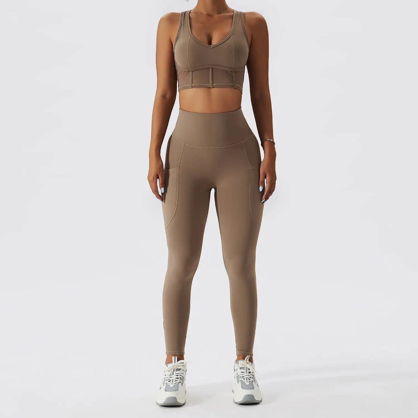 Women's Running Beauty Back Nude Fitness Clothing