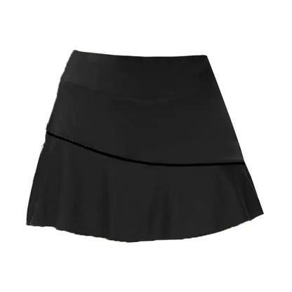 Anti-Glare Tennis Pants Fitness Skirt for Women